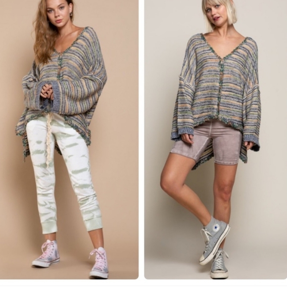 🐑POL Clothing Hi Lo Oversized Lounging Sweater - Picture 13 of 16